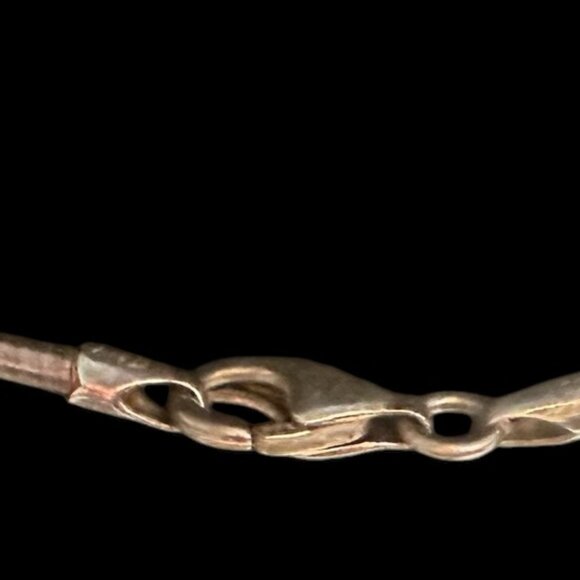 Vintage Alex Sanchez Pendant Sterling Silver Stampwork with Omega Chain - Picture 5 of 5